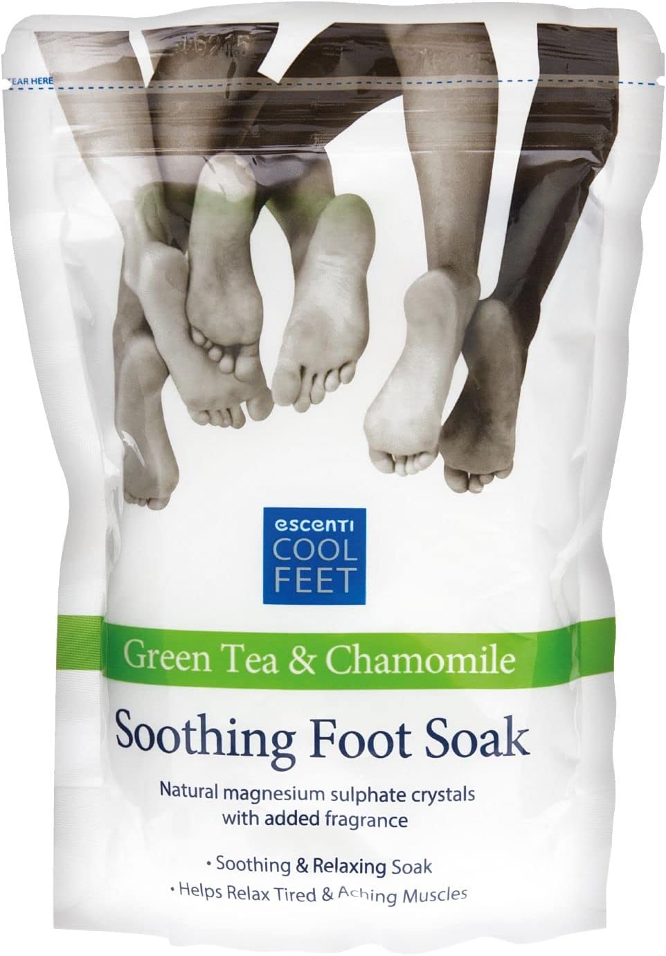 Escenti Cool Feet Soothing Green Tea & Chamomile Essential Foot Soak